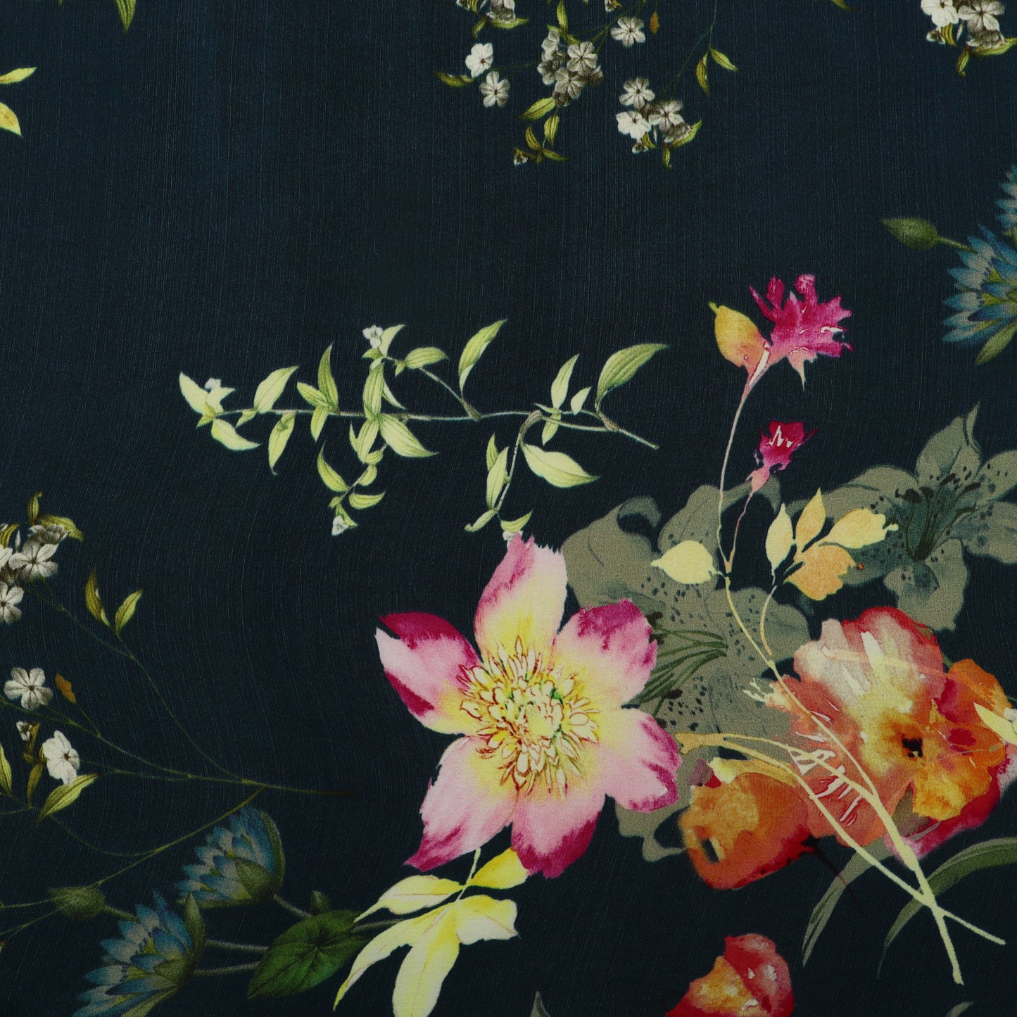 Multicolor Crepe Print Fabric