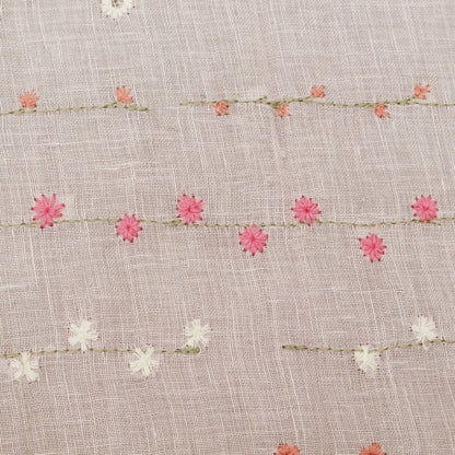 Colored Linen Embroidery Fabric