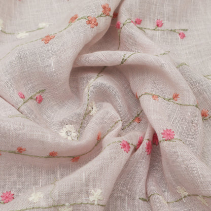 Colored Linen Embroidery Fabric
