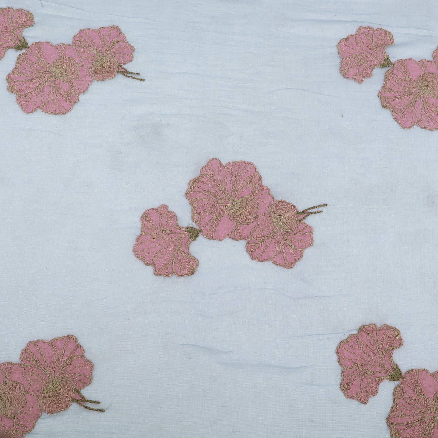 Chanderi Embroidery Fabric