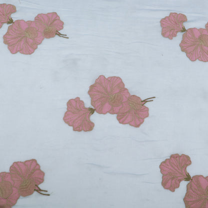 Chanderi Embroidery Fabric