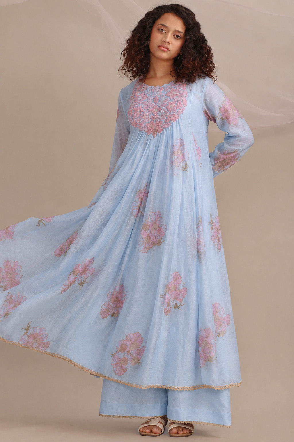 Chanderi Embroidery Fabric