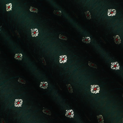 Green Color Brocade Fabric