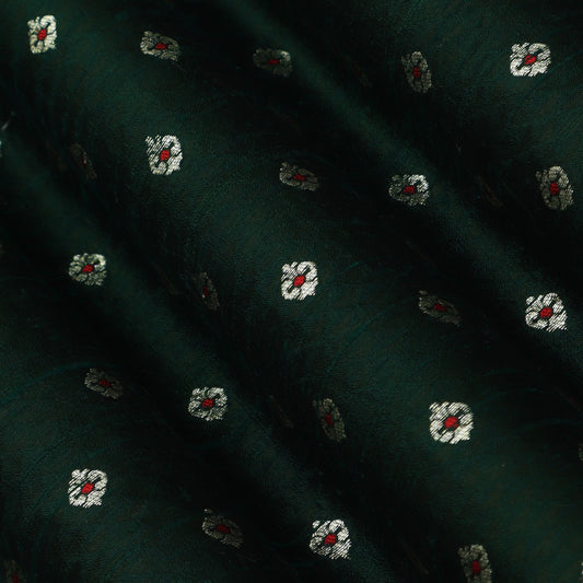 Green Color Brocade Fabric