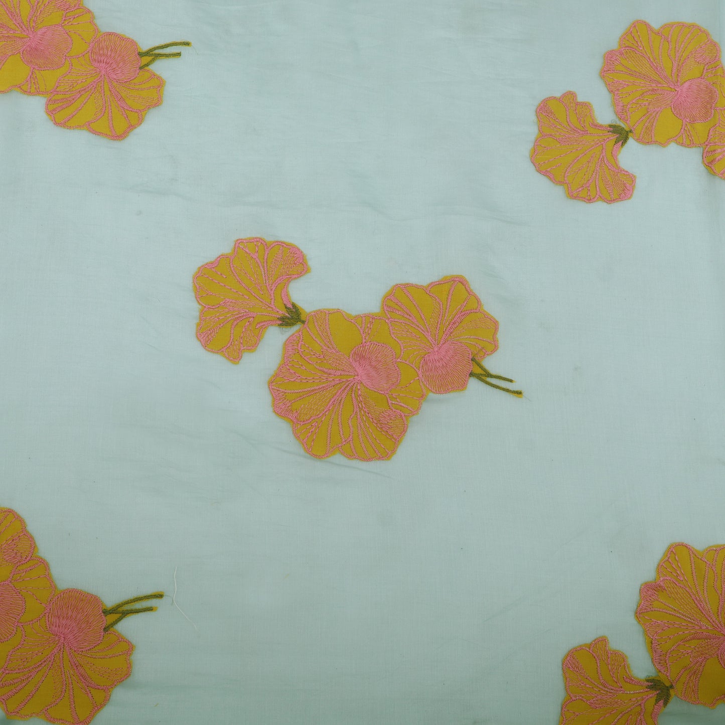 Chanderi Embroidery Fabric