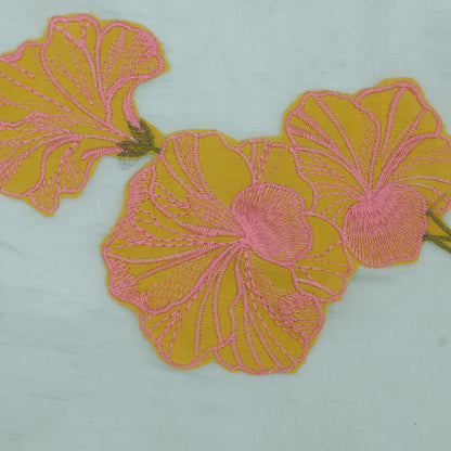 Chanderi Embroidery Fabric