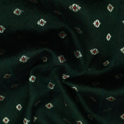 Green Color Brocade Fabric