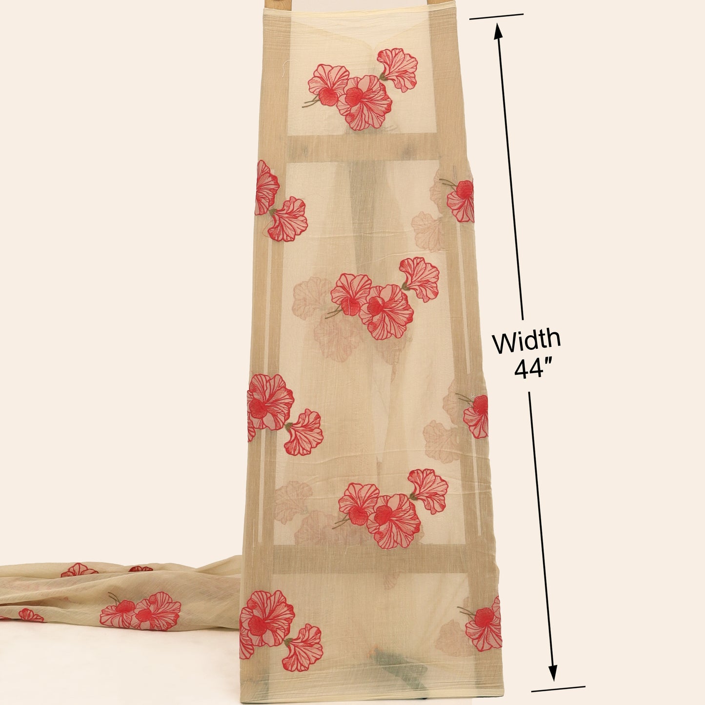 Chanderi Embroidery Fabric