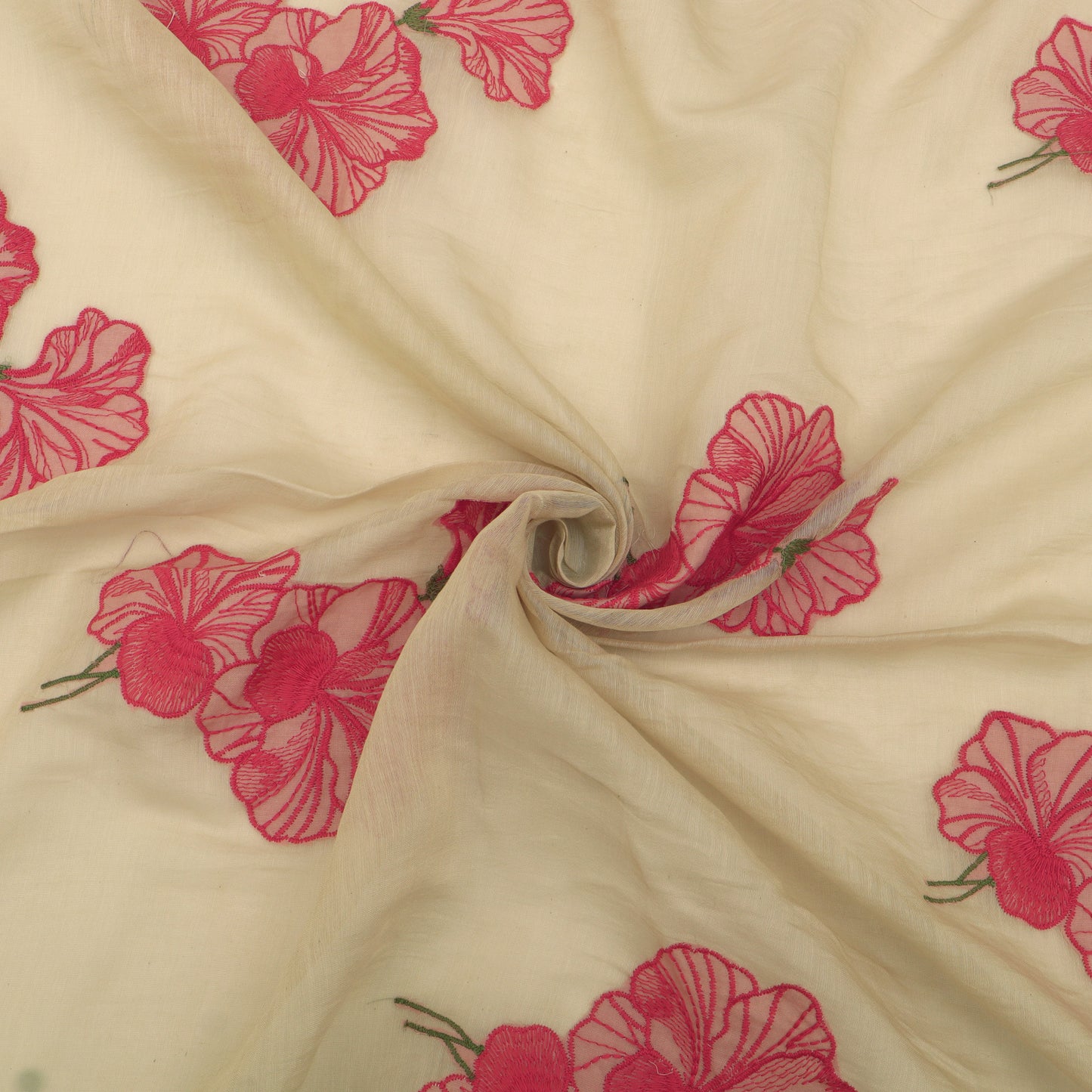Chanderi Embroidery Fabric