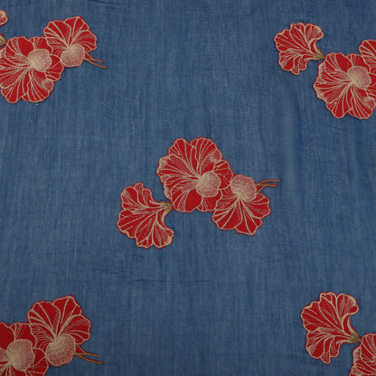 Chanderi Embroidery Fabric