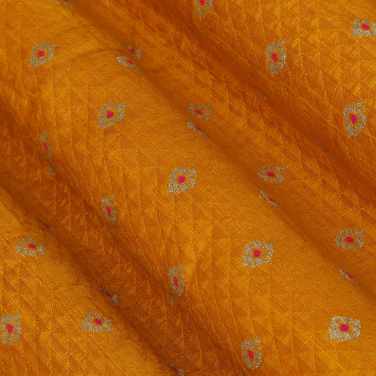 Mustard Color Brocade Fabric