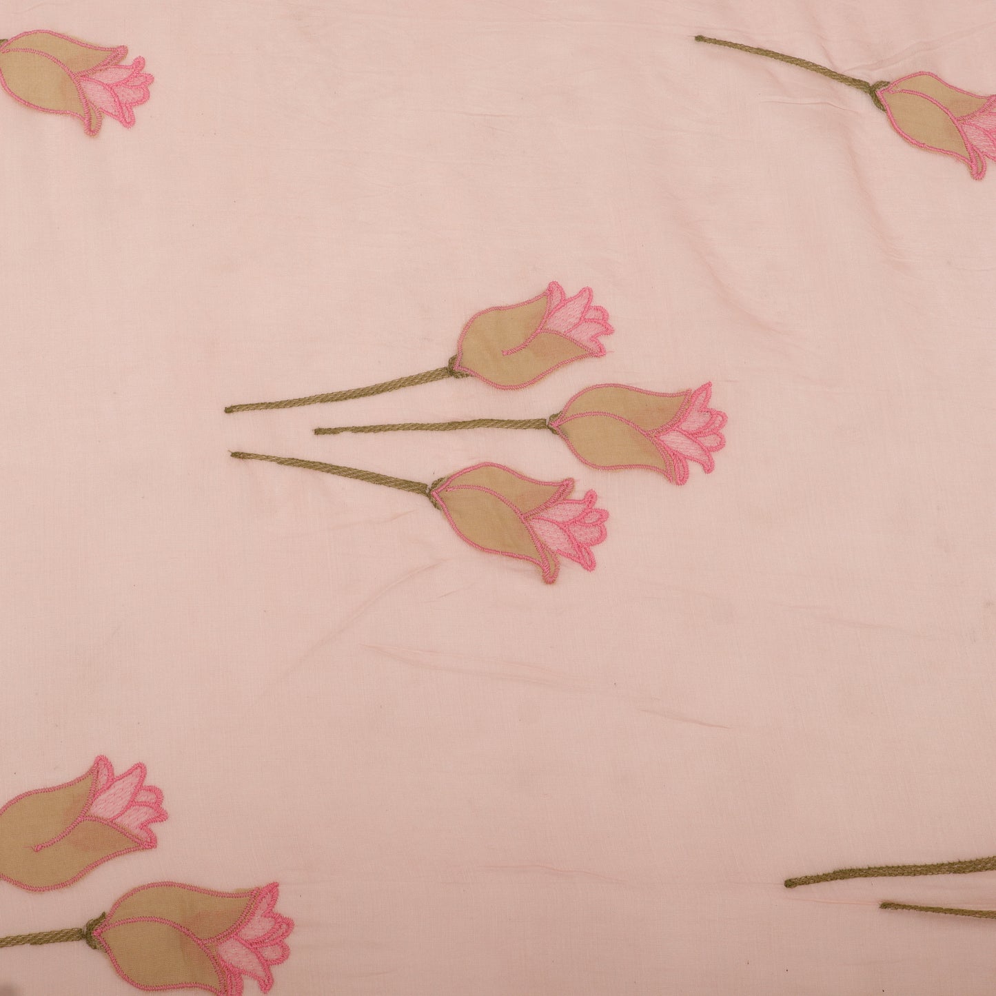 Chanderi Embroidery Fabric