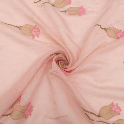 Chanderi Embroidery Fabric