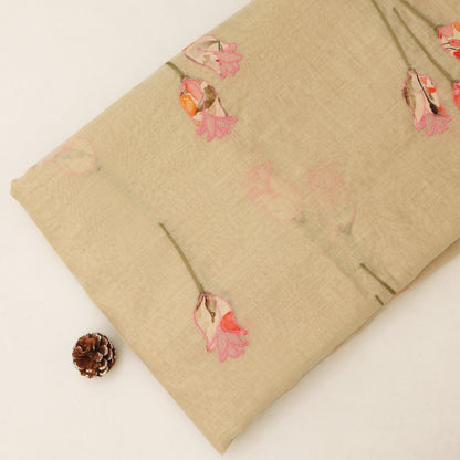 Chanderi Embroidery Fabric