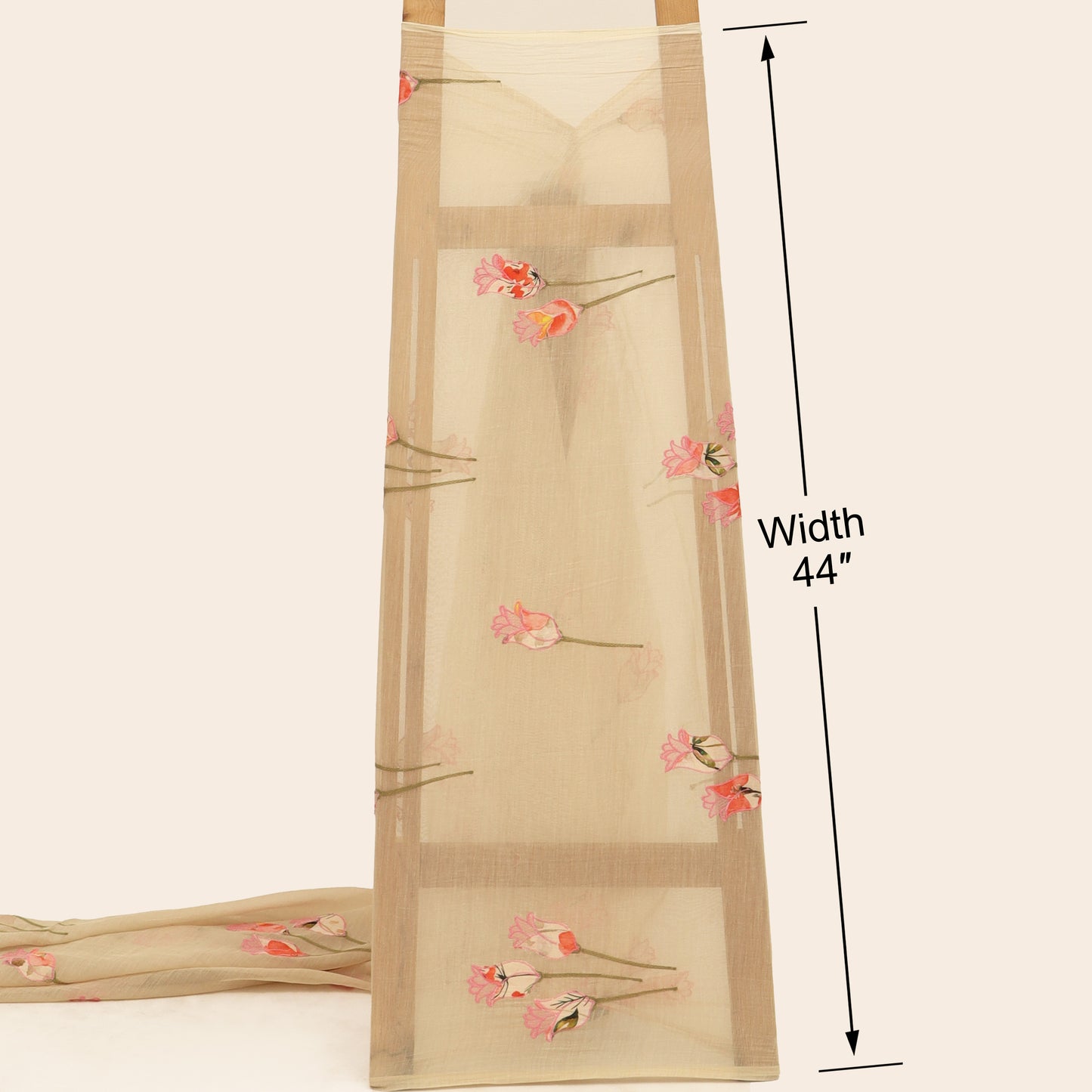 Chanderi Embroidery Fabric
