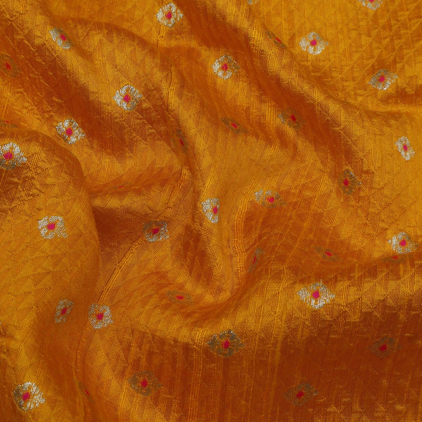 Mustard Color Brocade Fabric