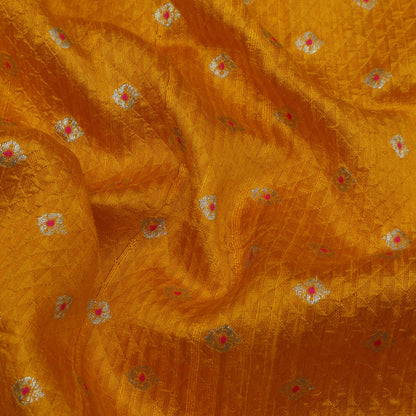 Mustard Color Brocade Fabric