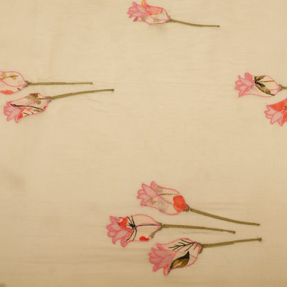 Chanderi Embroidery Fabric