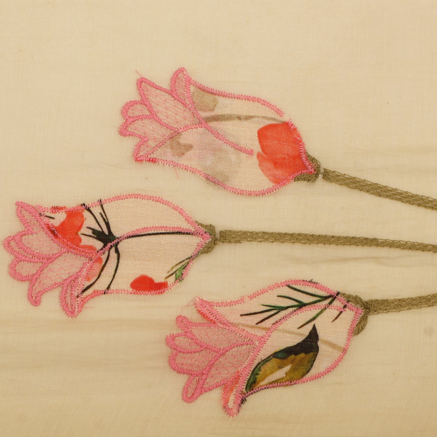 Chanderi Embroidery Fabric