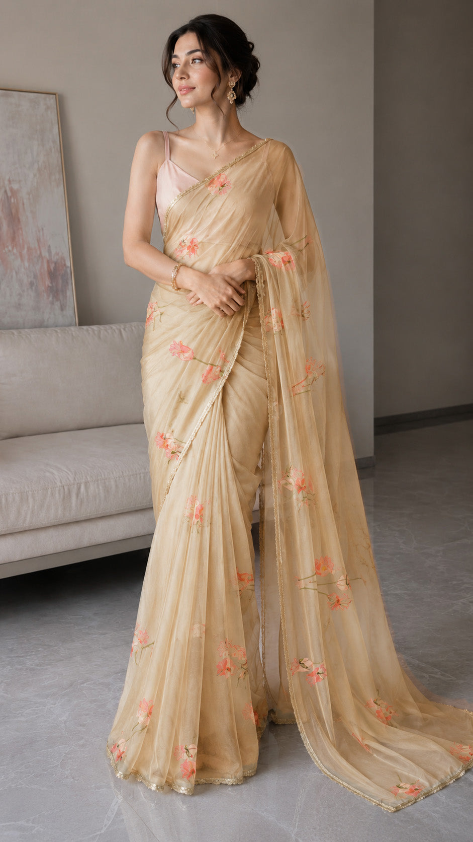 Chanderi Embroidery Fabric