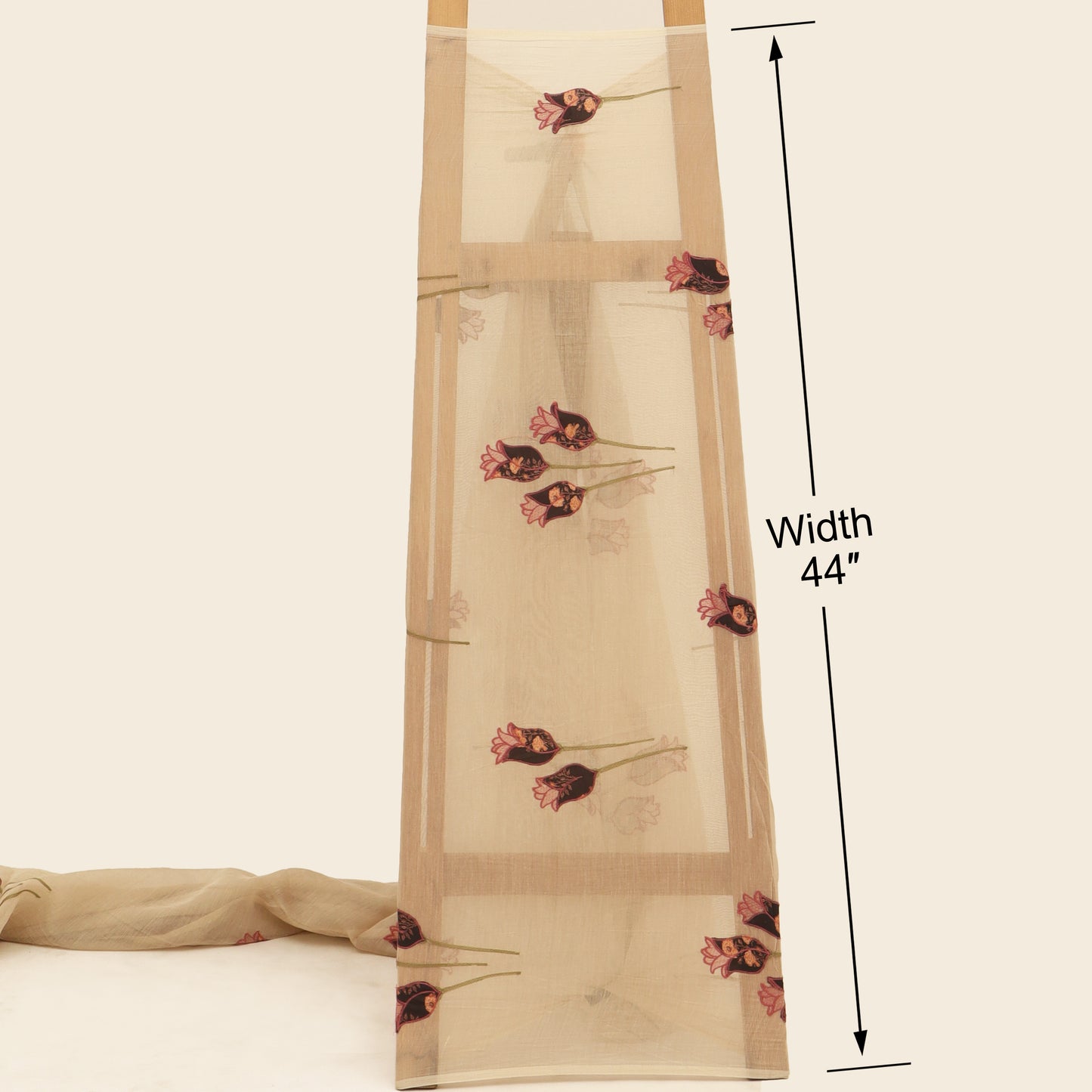 Chanderi Embroidery Fabric