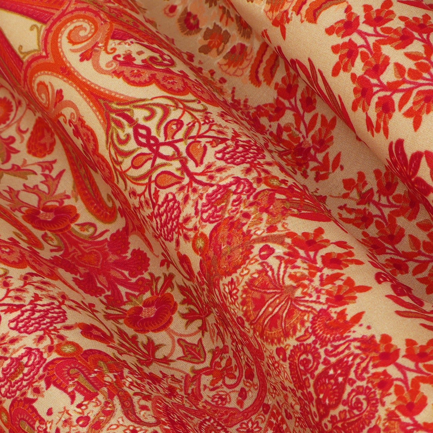 Multicolor Modal Satin Print Fabric