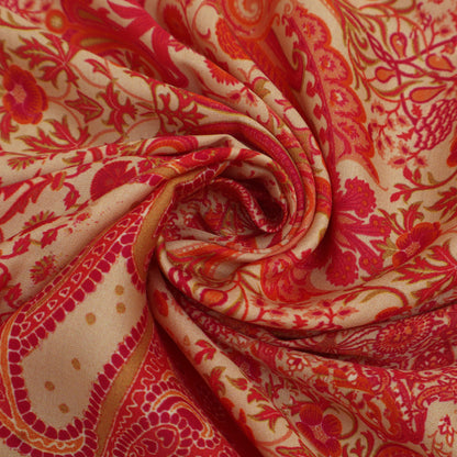 Multicolor Modal Satin Print Fabric