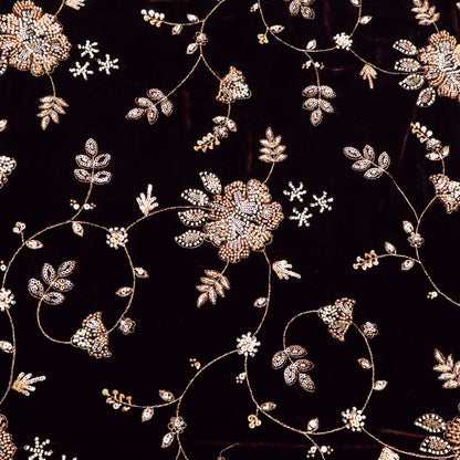 Velvet Embroidery Fabric