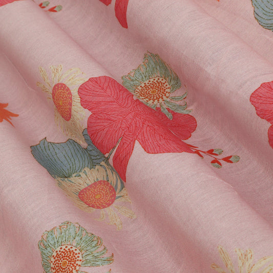 Light Pink  Color Cotton Dupatta