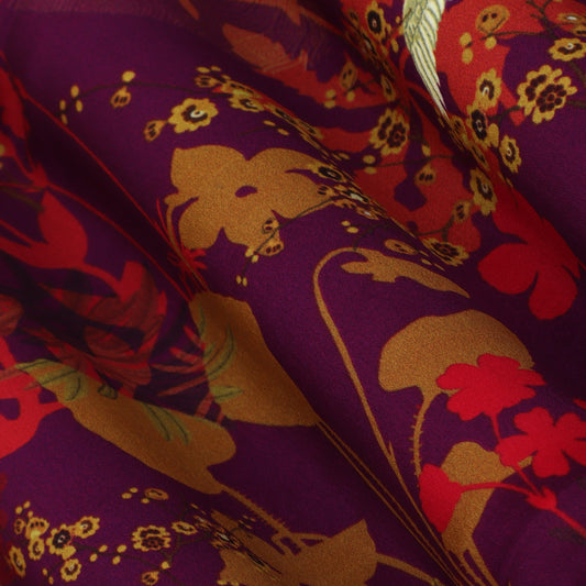 Multicolor Crepe Print Fabric