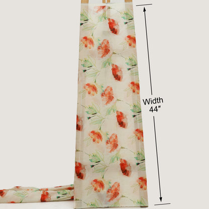 Floral Design Cotton Fabric