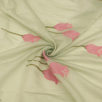 Chanderi Embroidery Fabric