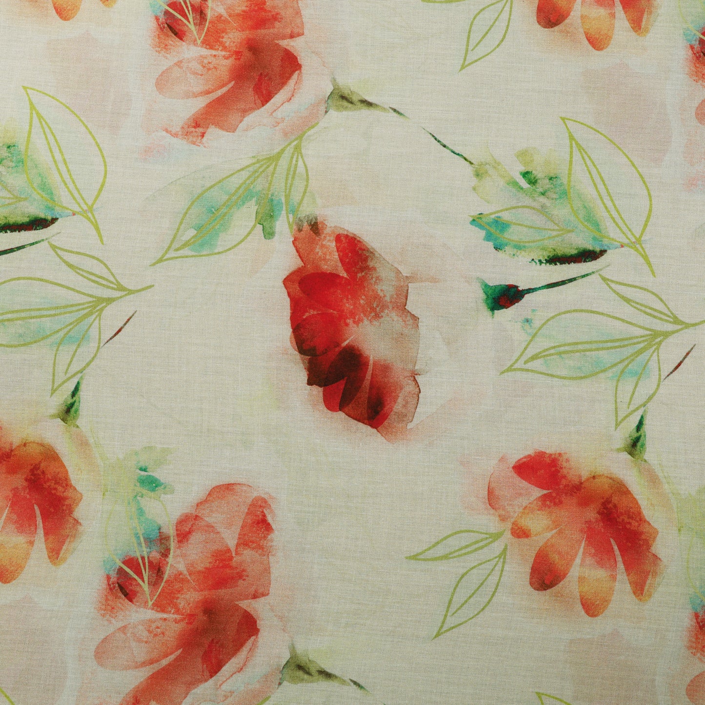 Floral Design Cotton Fabric