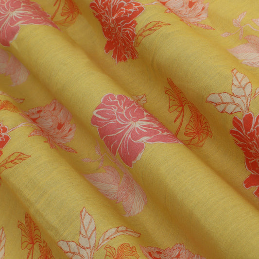 Yellow Color Cotton Dupatta