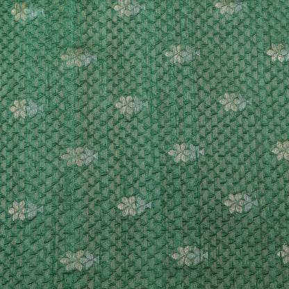 Green Color Brocade Fabric