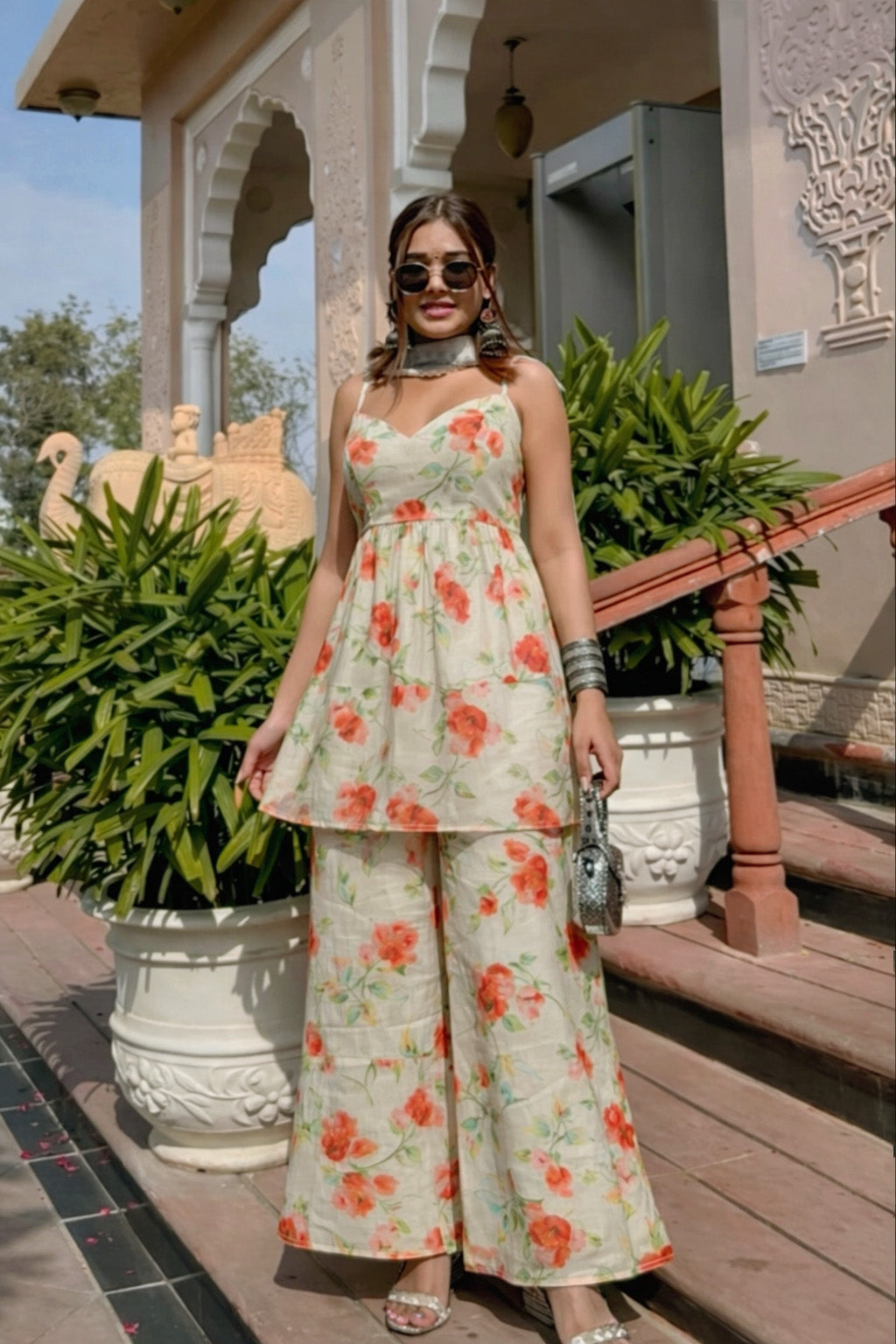 Floral Design Cotton Fabric