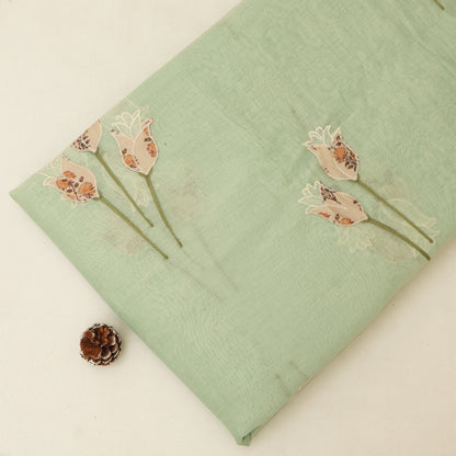 Chanderi Embroidery Fabric