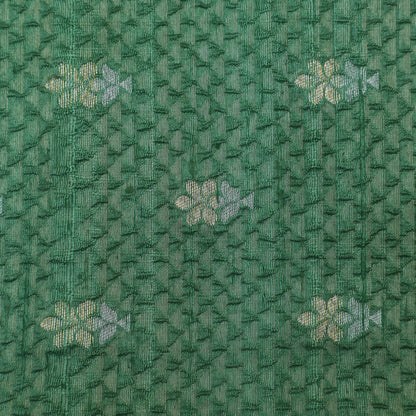Green Color Brocade Fabric