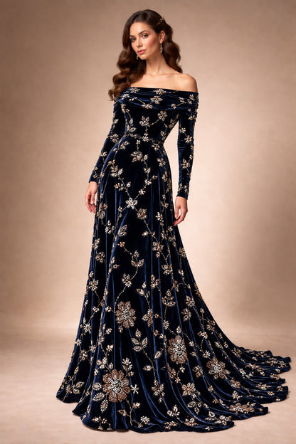 Velvet Embroidery Fabric