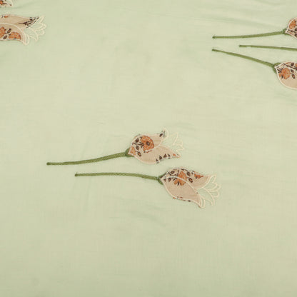 Chanderi Embroidery Fabric