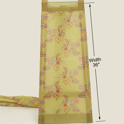 Floral Design Cotton Dupatta