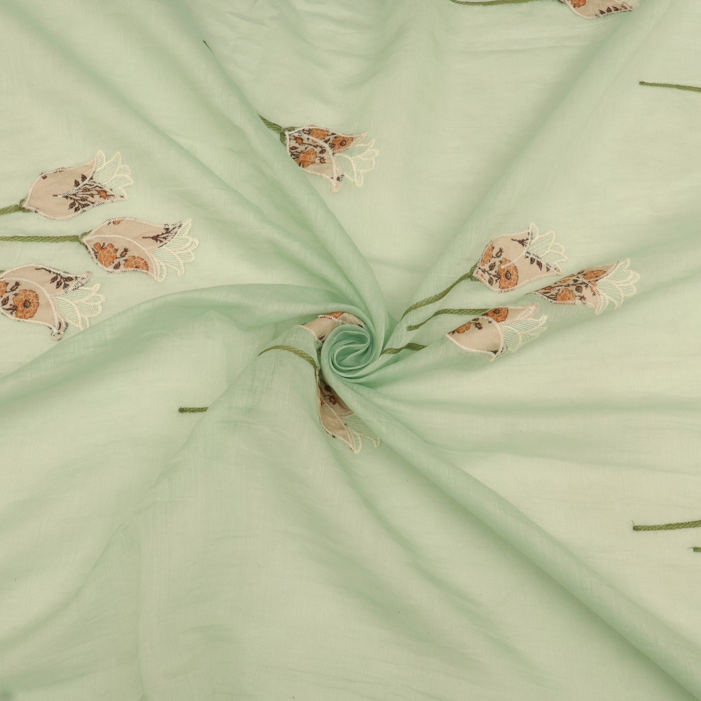 Chanderi Embroidery Fabric