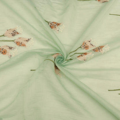 Chanderi Embroidery Fabric