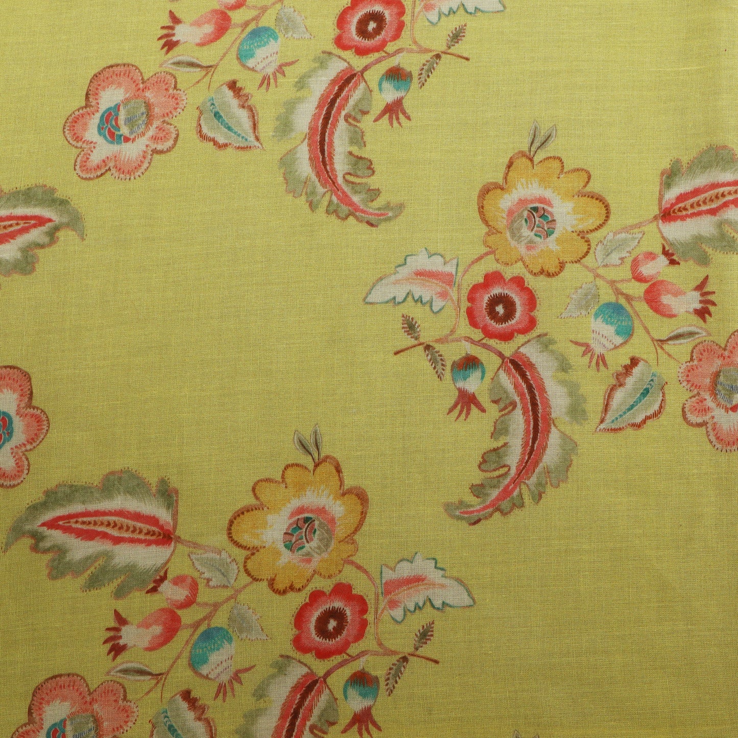 Floral Design Cotton Dupatta