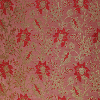 Pink Color Brocade Fabric