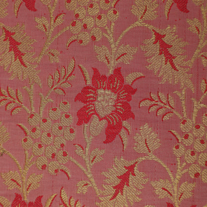 Pink Color Brocade Fabric