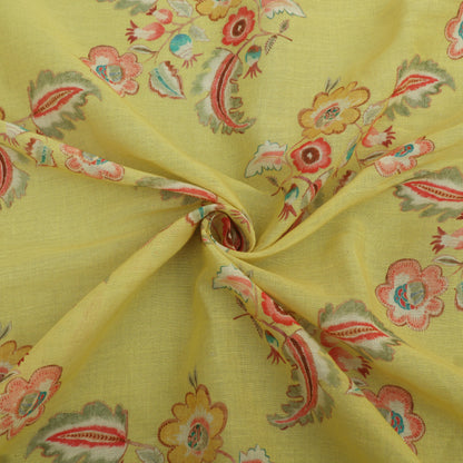 Floral Design Cotton Dupatta