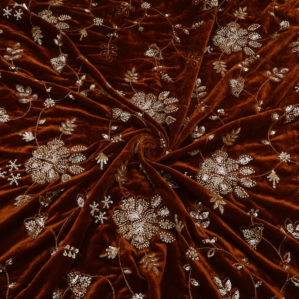 Velvet Embroidery Fabric