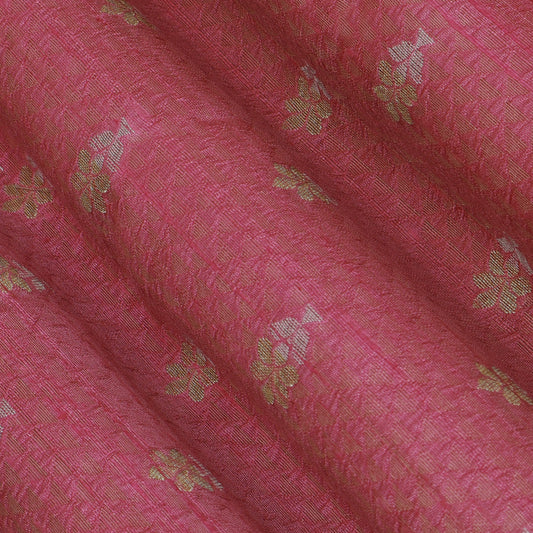 Pink Color Brocade Fabric