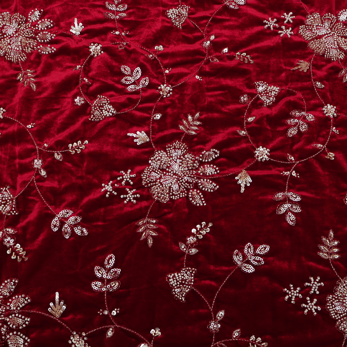 Velvet Embroidery Fabric